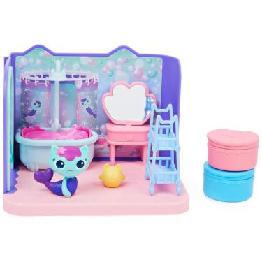 Imagem de Banheiro Mágico da Gabbys com 8 Acessórios para Crianças a partir de 3 anos, GABBYS DOLLHOUSE 20133478, Azul