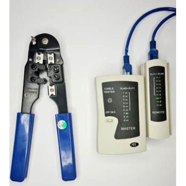 Imagem de testador De Cabo Rede E Alicate De Grimpar conector de rede - GoldenCa