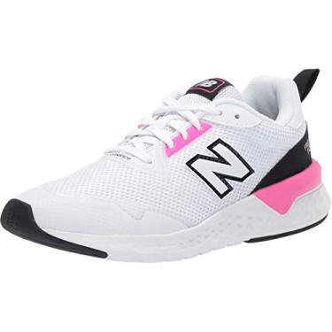 Imagem de New Balance Tênis feminino Fresh Foam 515 Sport V2, Branco/peônia/preto, 8.5