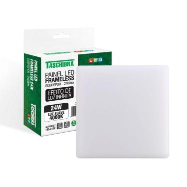 Imagem de Painel De Led Taschibra Frameless Quadrado Sobrepor 24w Bivolt
