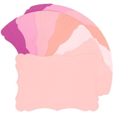 Imagem de 60 folhas de papelão colorido de 12 x 18 cm - 6 cartões kraft rosa gradiente em branco 180 g/m29,5 kg de espessura, papel para impressão para convites, tabela de assentos, cartões comemorativos, menus