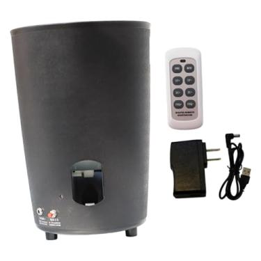 Imagem de Generic Robô de tênis de mesa com bolas de saque em loop, máquina automática de bolas para prática, portátil, para exercícios em ambientes internos e, Preto