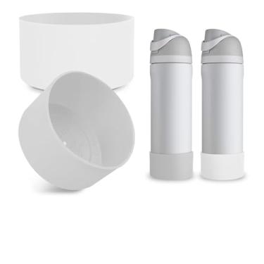 Imagem de Kaitiaki 2 peças de bota de silicone para garrafa de água FreeSip Owala 680 g, capa inferior antiderrapante resistente a arranhões, acessórios de garrafas esportivas protetoras, livre de BPA (elegante