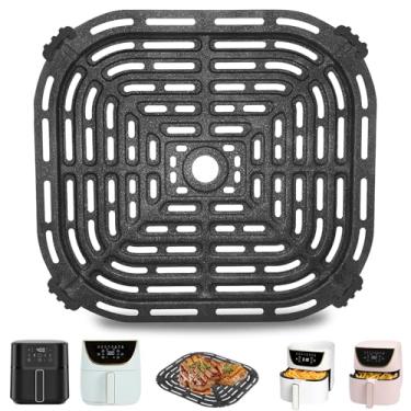 Imagem de Frigideira a ar para fritadeira CHEFMAN, fritadeira a ar de 6 litros, 24 x 20 cm de grau alimentício antiaderente peças de reposição bandeja placa de crocante para fritadeira a ar CHEFMAN, pode ser