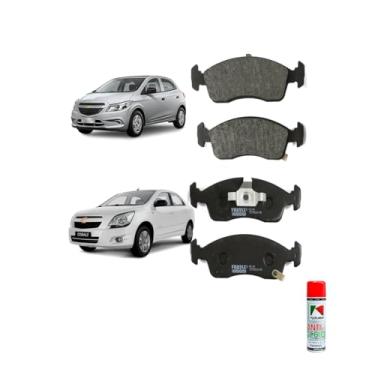 Imagem de Kit Pastilha de Freio Cobalt Onix Prisma 2012+ com KOUBe Anti Chio 250ml