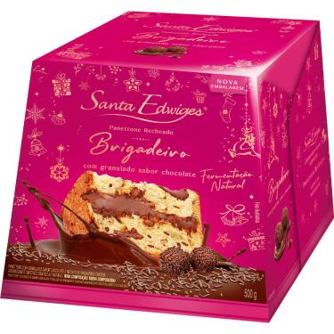 Imagem de Panettone Premium Recheado Brigadeiro e Granulado 500g - Santa Edwiges
