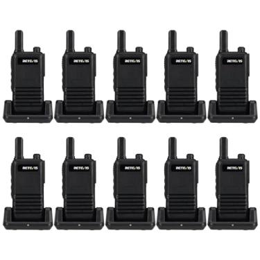 Imagem de Retevis Rádios Rb47 Walkie Talkies, Versão À Prova D'Água Rt22, Rádios Recarregáveis de 2 Vias para Adultos de Longo Alcance, Tamanho Mini, Viva-Voz, para Restaurante de Escola de Negócios(10)