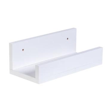 Imagem de Prateleira MDF Multiuso Canaleta De Parede 30x13 (BRANCO)