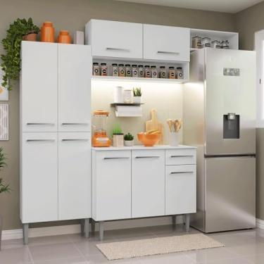 Imagem de Armário de Cozinha Completa 229cm Branco Emilly Madesa 18