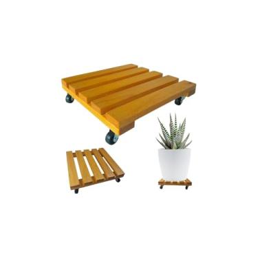 Imagem de Suporte para Botijão de Gás com Rodinhas, Aço Inox e Plástico Resistente, 34cm Diâmetro x 10cm Altura, Preto, Universal