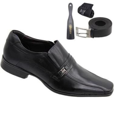 Imagem de Kit Sapato Social Rafarillo Executivo Sem Cadarço 4 em 1-Masculino