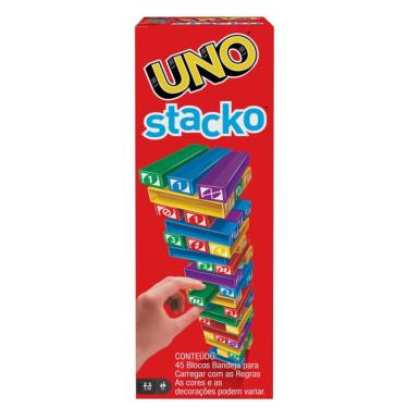 Imagem de UNO Jogo de Tabuleiro Stacko Novo MATTEL