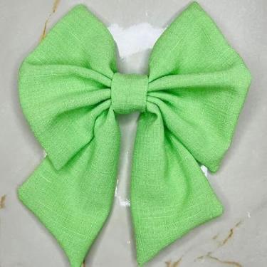Imagem de Laço de Cabelo Feminino com Bico de Pato Adulto Acessório de Moda em para Penteados (VERDE OLIVA LAÇO,INFANTIL)