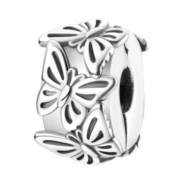 Imagem de Pulseira De Charms Em Prata Esterlina 925 Com Coração De Cão E Laço, J