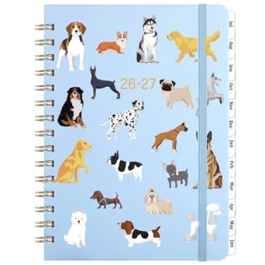 Imagem de Agenda 2026 – Agenda semanal e mensal 2026 com abas, janeiro de 2026 a dezembro de 2026, 16,5 cm x 21,6 cm, capa dura com bolso traseiro + papel grosso + faixas, encadernação de arame duplo