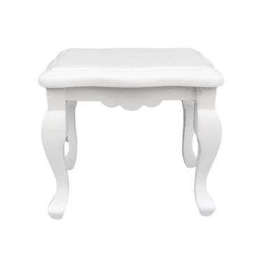 Imagem de Fiocias Modelo de Mobiliário para Casa de Bonecas em Escala 1:12, Móveis de Madeira em Miniatura Brancos para Decoração de Sala de Estar E Jardim de Fadas, Mesa de Apoio