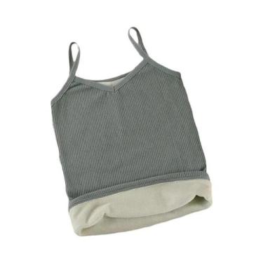 Imagem de Camiseta Térmica Sem Mangas Feminina, Roupa De Inverno Quente, Tops De