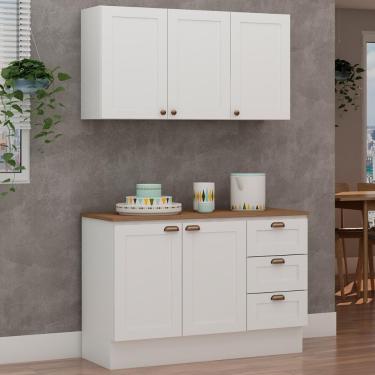 Imagem de Armário Cozinha Genialflex Provençal C- Balcão C- Tampo Bco