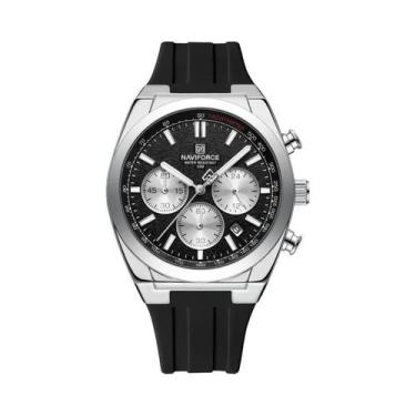 Imagem de Relógio Cronógrafo Esportivo De Luxo Masculino Naviforce 8080 Multifun