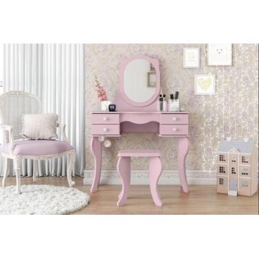 Imagem de Penteadeira Patrimar Princesa Rosa, Rosa