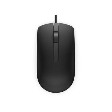 Imagem de Mouse Óptico Dell, 1000 DPI, USB, Preto - MS116, Preto