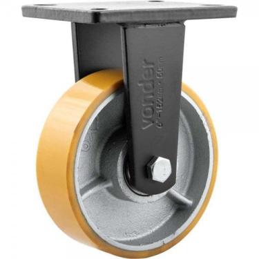 Imagem de Rodízio Fixo Industrial 6' Poliuretano Ferro Fundido Vonder