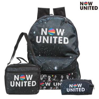 Imagem de Mochila Escolar Pop Now United Costas Kit Lancheira+Estojo