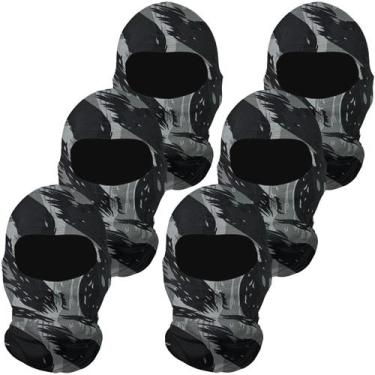 Imagem de Kit 6 balaclavas balaclava touca toca ninja bandana UV50+ - EX311, Cin