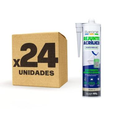 Imagem de Kit 24 Pu 40 400g Rejunte Acrílico Barone Diversas Cores