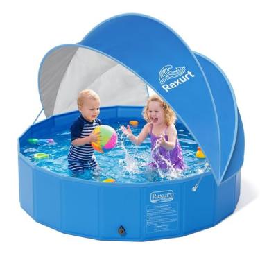 Imagem de Piscina Infantil Raxurt Dobrável 120 cm com Toldo UPF 50+