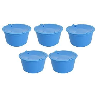 Imagem de Filtro de café, copo de cápsula, reciclável, fácil de usar, reutilizável para café para casa e máquina de café (azul)