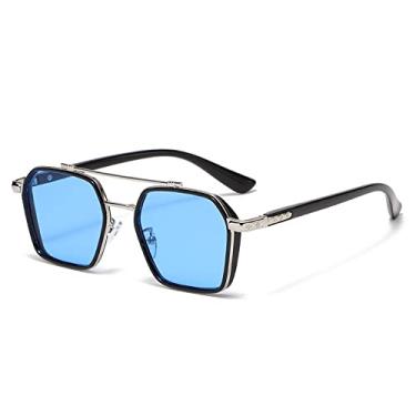 Imagem de Os mesmos óculos de sol da moda masculina óculos de sol quadrados grandes estilo masculino, 8, tamanho único