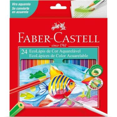 Imagem de Lápis De Cor Aquarelável Ecolápis 24 Cores 6 Unid - Faber-Castell
