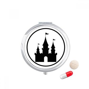 Imagem de Castelo de parque de diversões, caixa de armazenamento de medicamentos com contorno preto