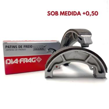 Imagem de Patim Lona de Freio Diafrag (+0,50) Ybr 125; Factor 125; Xtz 125; Xt 225; Virago 250; Crosser 150; Apache 150; Hunter