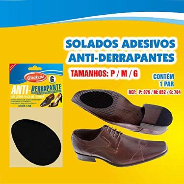 Imagem de QUALYPÉ Solado Adesivo Antiderrapante Med. Qualypé Preto Médio