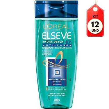 Imagem de Kit C/12 Elseve Hydra Detox Shampoo Anticaspa 200ml