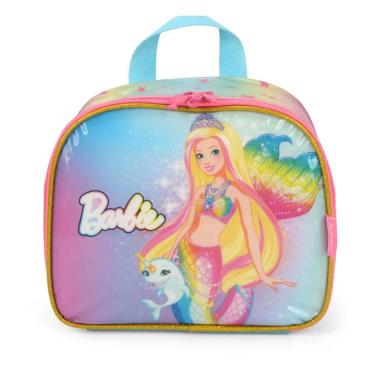 Imagem de Lancheira Térmica Infantil Costas Barbie Sereia Luxcel 