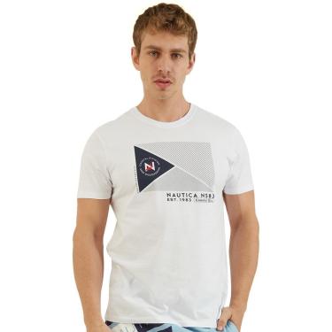Imagem de Camiseta Nautica Masculina Coastal Division Branca-Masculino