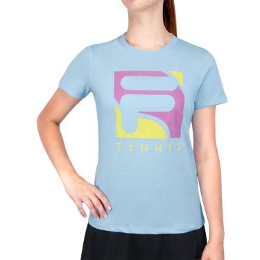 Imagem de Camiseta Fila Soft Urban Azul Delave-Feminino