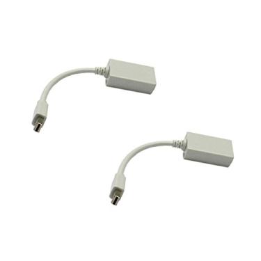 Imagem de Cabo adaptador Mini DisplayPort para HDMI, Mini DisplayPort (MiniDP/mDP) macho para HDMI fêmea, funciona apenas de DisplayPort para HDMI, 6 polegadas - Pacote com 2