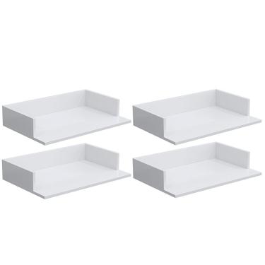 Imagem de Kit 04 Suportes Suspensos Para Micro-ondas Forno 60x40 cm Class L03 Branco - Lyam Decor