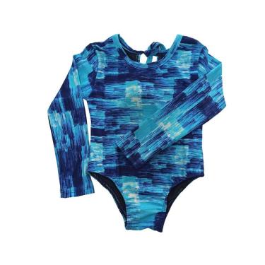 Imagem de Maiô infantil menina manga longa proteção UV 1 a 16 anos