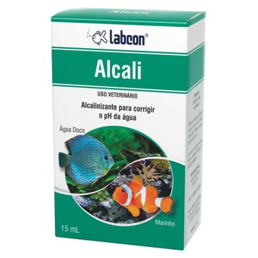 Imagem de Condicionador de Água Alcali Labcon Elevador de ph da água aquário Alcalinizante 15ml