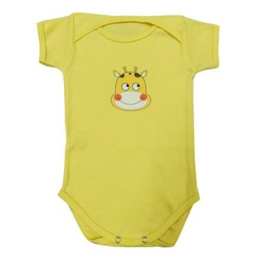 Imagem de Body Manga Curta Girafa Bebê  - Mellane Baby, Amarelo, M