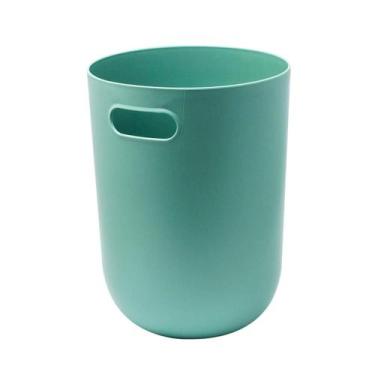 Imagem de Lixeira Cesto De Lixo Redonda Sem Tampa Com Alça 8L - Mai Home