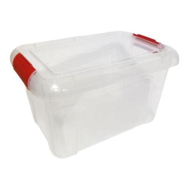 Imagem de Caixa Organizadora Container Trava 6,5 Litros Retangular - Plasnorthon