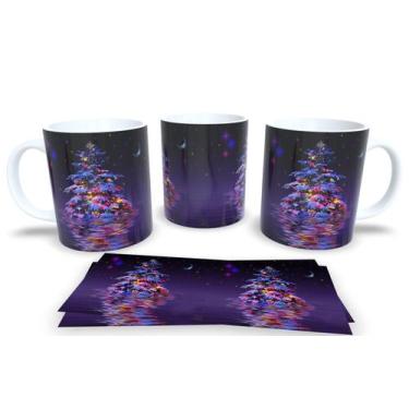 Imagem de Canecas de Porcelana Personalizadas Arvore de Natal - Estampa Sublimad