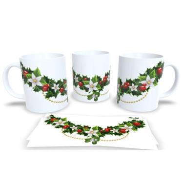 Imagem de Canecas de Porcelana Personalizadas Arvore de Natal - Estampa Sublimad