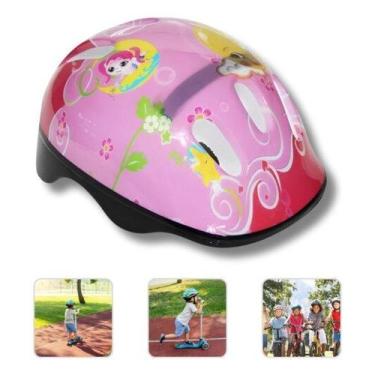 Imagem de Capacete Infantil Estiloso Para Skate E Patinete - Rosa - Proteção - C
